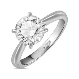 Кольцо c выращенным бриллиантом