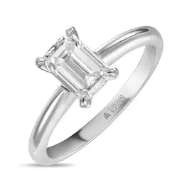 Кольцо c выращенным бриллиантом