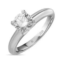 Кольцо c выращенным бриллиантом