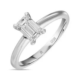 Кольцо c выращенным бриллиантом