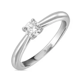 Кольцо c выращенным бриллиантом