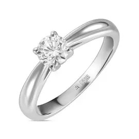 Кольцо c выращенным бриллиантом