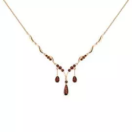 Колье c гранатами