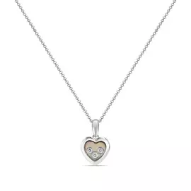 Колье c топазом, бриллиантами и перламутром