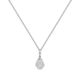 Колье c топазом, бриллиантами и стеклом