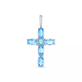 Крест c топазами