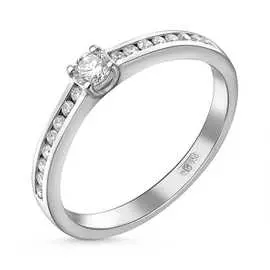 Платиновое кольцо c бриллиантами