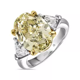 Платиновое кольцо c бриллиантами