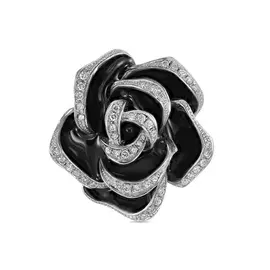 Серебряная подвеска c эмалью и фианитами