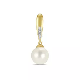Подвеска c бриллиантами и жемчугом