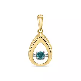 Подвеска c цветными бриллиантами