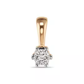 Подвеска c бриллиантом