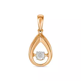 Подвеска c бриллиантом