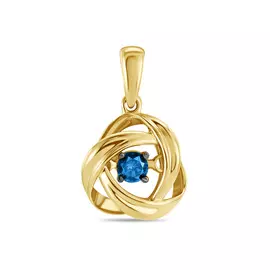 Подвеска c цветными бриллиантами