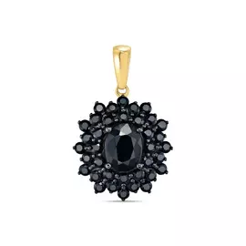 Подвеска c цветными сапфирами