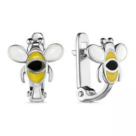 Серьги c эмалью