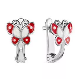 Серьги c эмалью