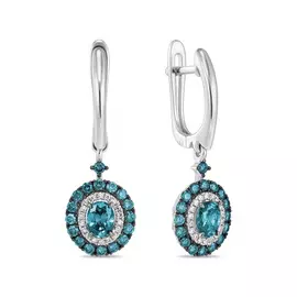 Серьги c бриллиантами