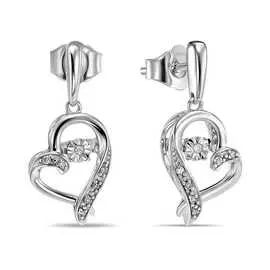 Серьги c бриллиантами