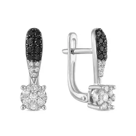 Серьги c бриллиантами