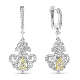 Серьги c бриллиантами