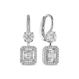 Серьги c бриллиантами