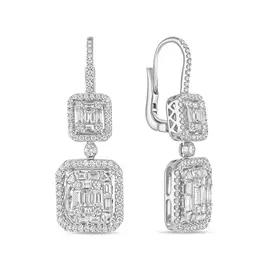 Серьги c бриллиантами