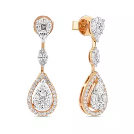 Серьги c бриллиантами