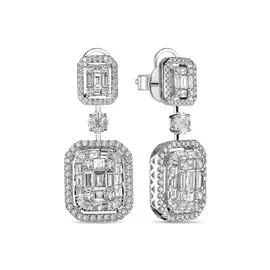 Серьги c бриллиантами