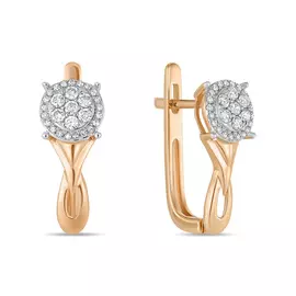 Серьги c бриллиантами