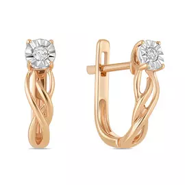 Серьги c бриллиантами