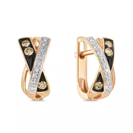 Серьги c бриллиантами