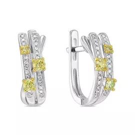 Серьги c бриллиантами