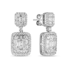 Серьги c бриллиантами