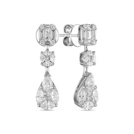 Серьги c бриллиантами