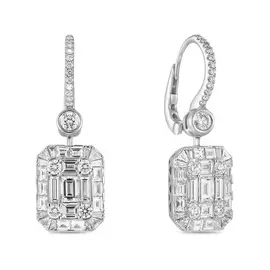 Серьги c бриллиантами