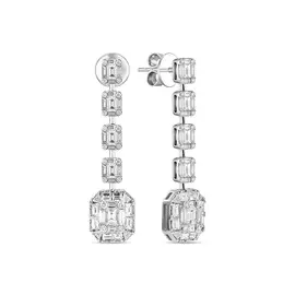 Серьги c бриллиантами