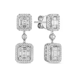 Серьги c бриллиантами