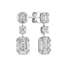 Серьги c бриллиантами