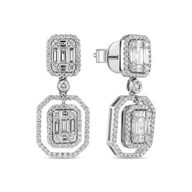 Серьги c бриллиантами