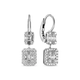 Серьги c бриллиантами