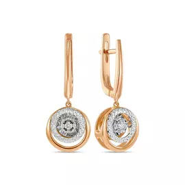 Серьги c бриллиантами