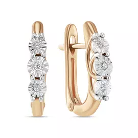 Серьги c бриллиантами