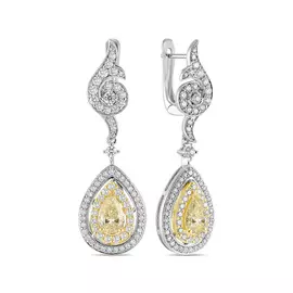 Серьги c бриллиантами