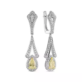 Серьги c бриллиантами