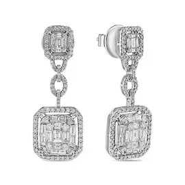 Серьги c бриллиантами