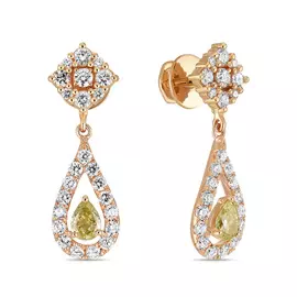 Серьги c бриллиантами