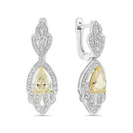 Серьги c бриллиантами