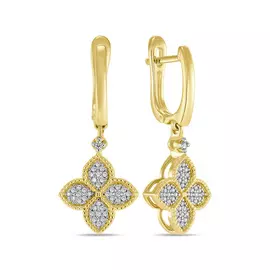 Серьги c бриллиантами