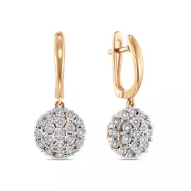 Серьги c бриллиантами